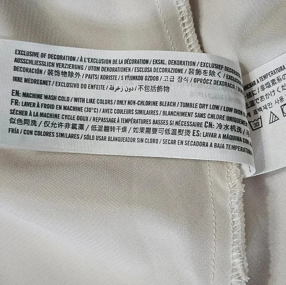 Abercrombie & Fitch Floral Wrap Dress Cream Coral Flowers Size Small Classic - Picture 6 of 8